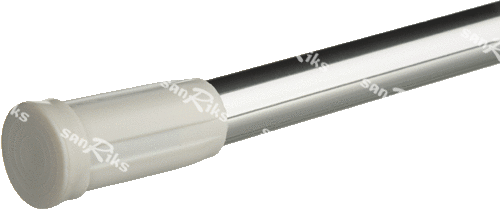 Карниз для ванной серебро 110-200см. MELODIA Mcr-00006 (30) (28386) 