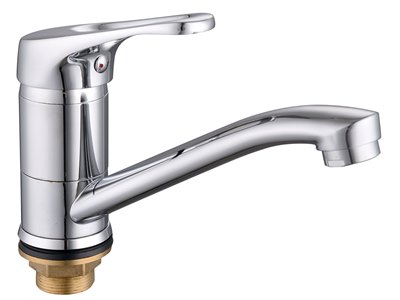 Смеситель для кухни с гайкой "LUCKY TAP" KS-3015-15-32, d35, латунь (10) (485) 