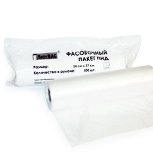Пакет фасовочный 24см*39см 7мкм (рулон на втулке 450шт) (20) 