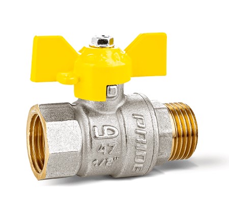 Кран шаровый LD Pride газ 1/2" в/н ручка (17) 