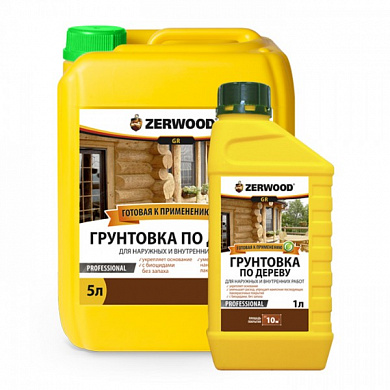 ГРУНТОВКА по дереву ZERWOOD GR (1л) (6/600) (1605559141) 