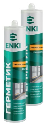 Герметик Enki силиконовый универсальный бесцветный 280мл (24) (28SUT) 