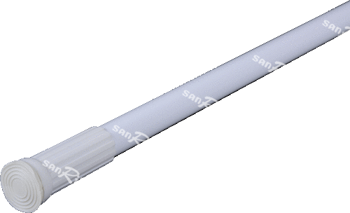Карниз для ванной белый 110-200см. MELODIA Mcr-00001  (30) (28381) 