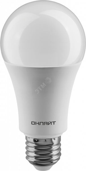 "ОНЛАЙТ" Лампа светодиодная LED 20вт Е27 6,5К дневной ЛОН А60 (10) (61159) 