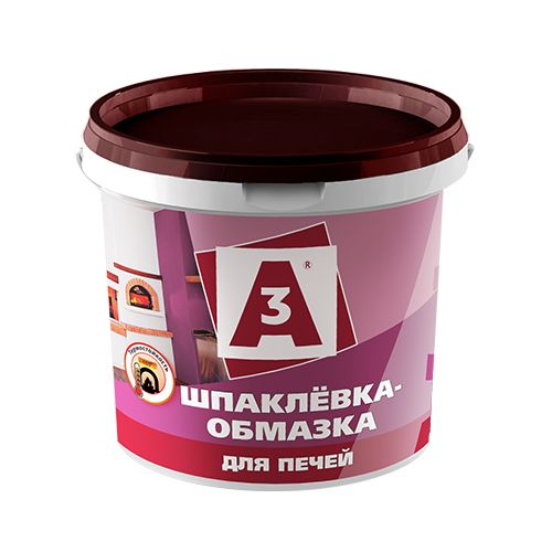 Обмазка-шпаклевка для печей "А3" (1,5кг) (12) (0192873) 