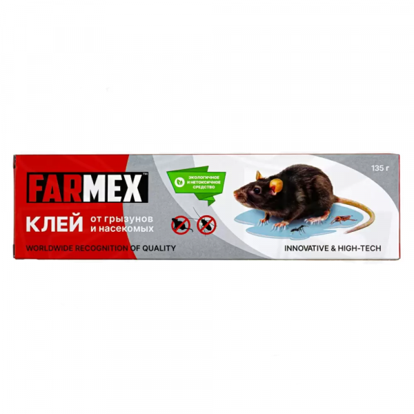 Клей от грызунов и насекомых FARMEX 135г (25) (82457) 