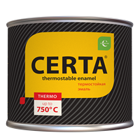 Эмаль термостойкая "CERTA" до 650°С серебристо-серая (0,4кг) (12) (CST00044) 
