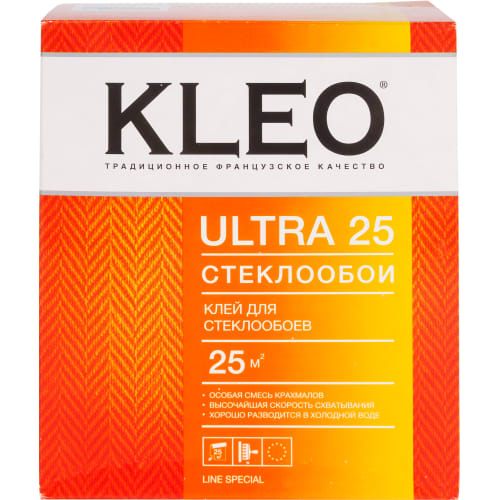 KLEO ULTRA 25, Клей для стеклообоев и флизелиновых обоев (220гр) (20) 