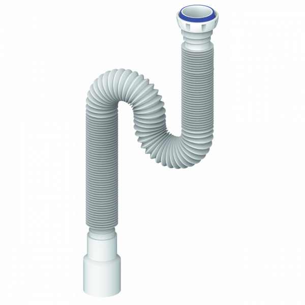 Юникорн D125 Гибкое соединение 1200мм Ø40х40/50 с гайкой 1 1/2" (Ø 40) (90) 
