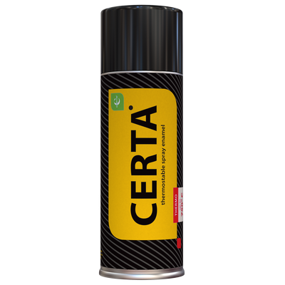 Эмаль аэрозольная термостойкая "CERTA" до 700°С графит (6) (CPR00062) 