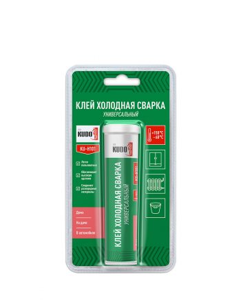 Клей KUDO "Холодная сварка" универсальный (блистер 60гр) (12) (KU-H101) 