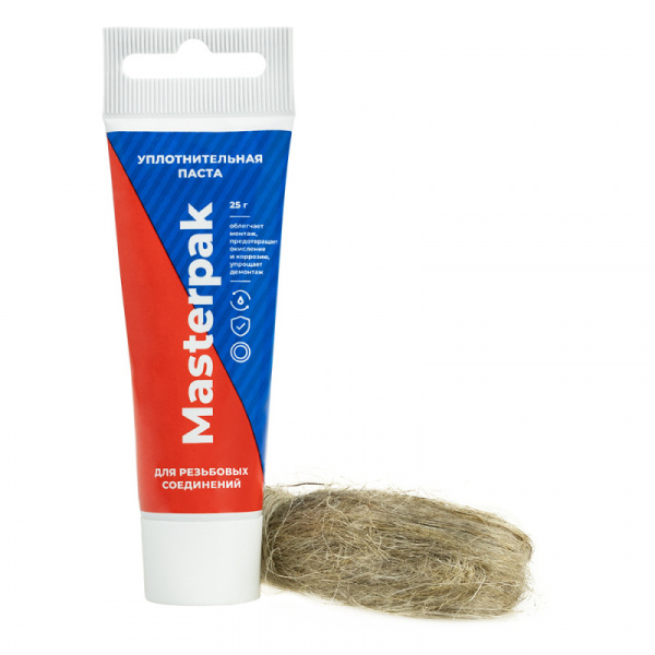 Комплект сантехническая паста 25 гр + лен Masterpak  
